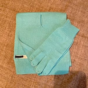 NWOT- TALBOTS 100% CASHMERE- Scarf and Gloves
